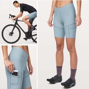 Lululemon City To Summit Cycling Short Blue Cast Women’s Size Small